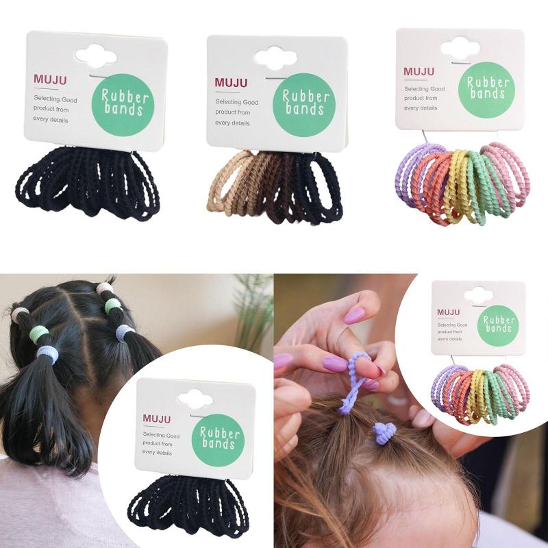 20x スパイラルヘアゴム.ヘアゴムバンド.ヘアアクセサリー.伸縮性ヘアゴム.ポニーテールホルダー