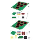 ゴルフポンパッティングゲームセットゴルフパーティーのためのグリーンマット練習トレーニングツールホリデービーチ年齢34 5 6歳