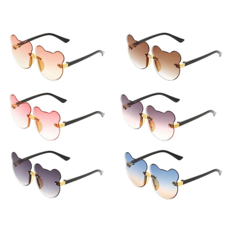 夏の猫の耳の形をしたサン縁なし屋外パーティーの装飾子供保護樹脂レンズメガネパーティーアクセサリー..