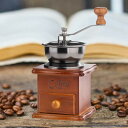 マニュアルコーヒーグラインダー木製コーヒー豆ミルクラシックエスプレッソハンドミルツールバールグラインダー豆キャンプ用