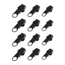 12個 ジッププラー ジッパースライダー 交換用ジャケット ジッパープル ジップスライダー ジッパーヘッド ショルダーバッグ修理 バッグポケット用