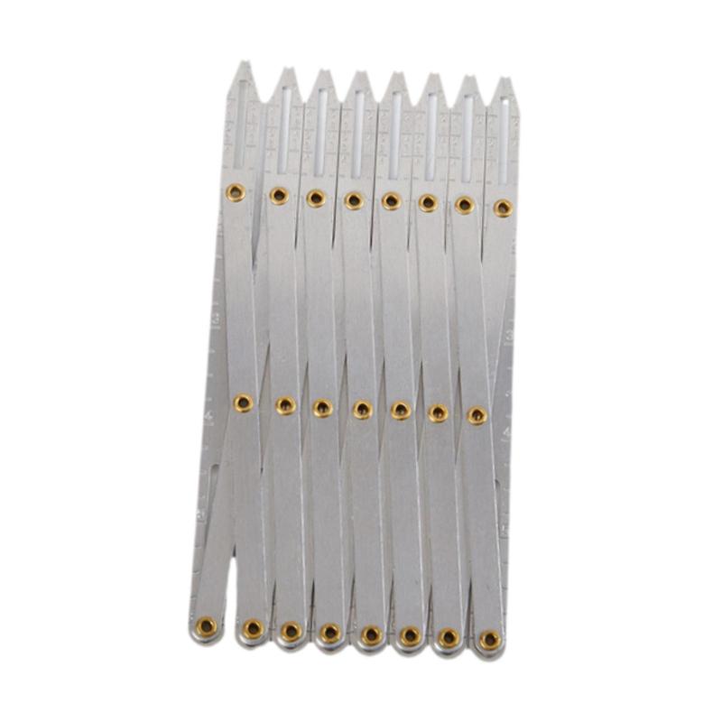 拡張縫製ゲージボタンガイド定規ボタンホールスペーサー.ボタンの間隔調整や木工プロジェクト用