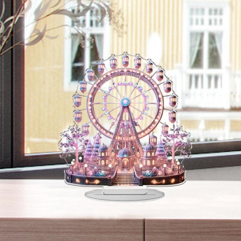 2D観覧車アクリルサイン装飾テーブルトップリビングルーム棚カフェ用