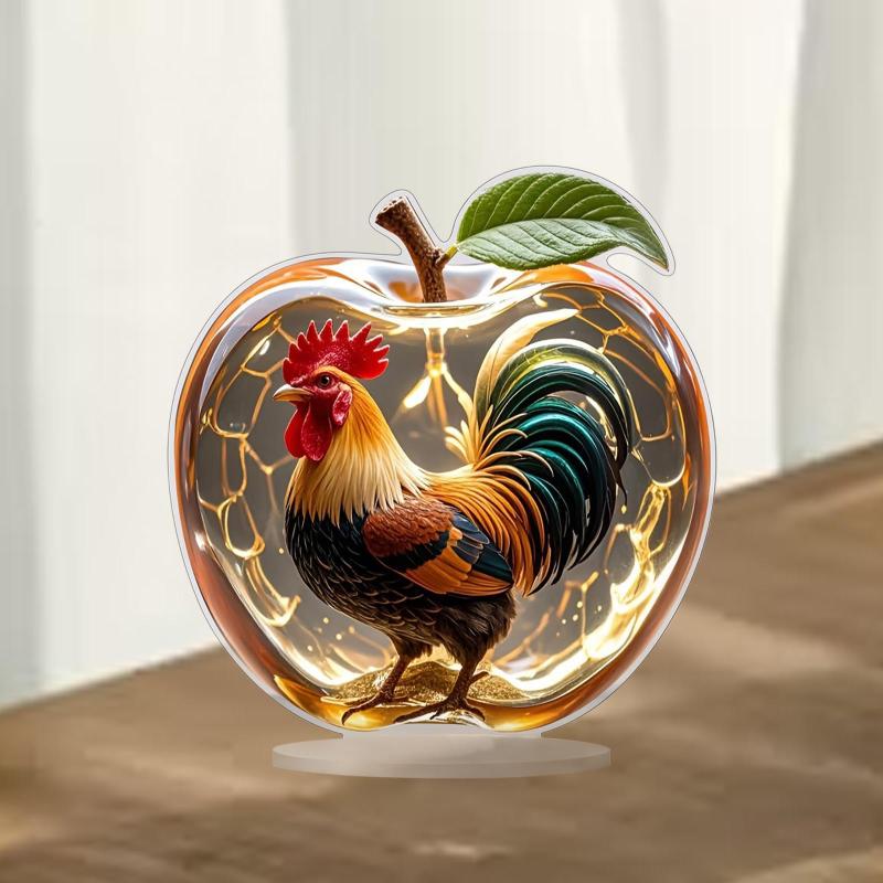 2Dアクリル製リンゴデコレーションセンターピーステーブルデコレーションパーティー用品