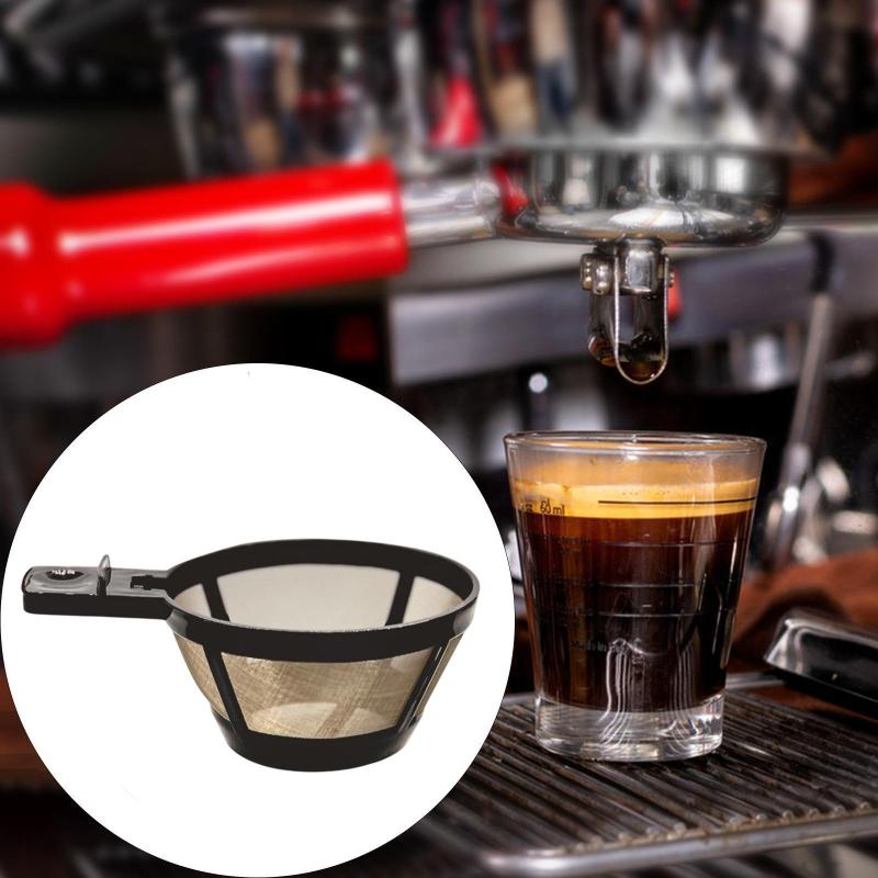 メッシュ底のコーヒーフィルター.永久.ポータブル.オフィスキッチン家庭用スペアパーツコーヒーマシンフィルター交換用