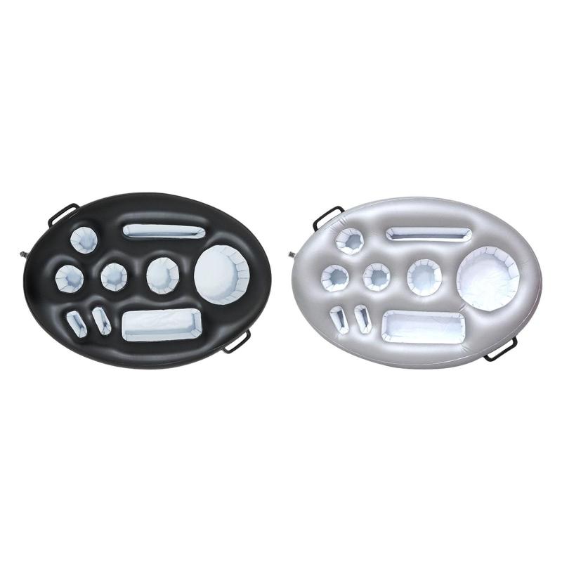 フローティングドリンクホルダーインフレータブルフローティングクーラー大容量装飾9ホール付きプール..