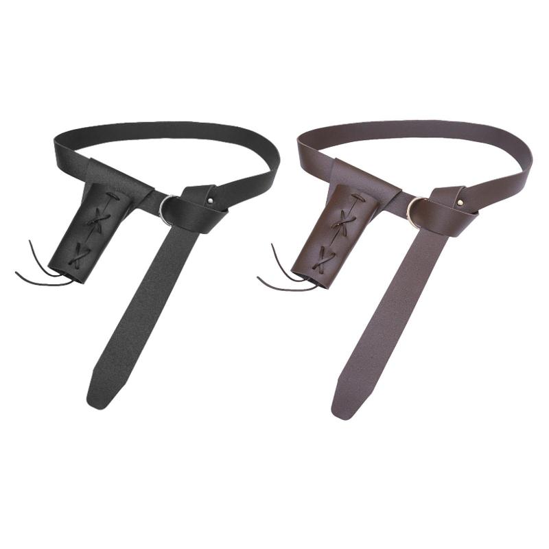 お祝いパーティーのためのscabbardシースポータブル鞘ホルダーベルトを備えた騎士ベルト