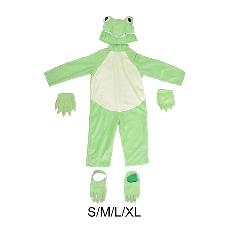 大人用カエルコスチュームセット ハロウィンコスプレ衣装 誕生日.ステージ.ショー用