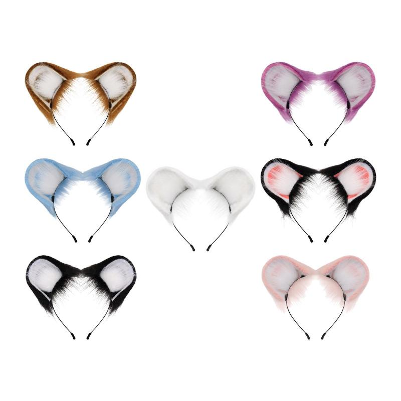 ハムスター耳ヘッドバンド.ヘアフープ.マウス耳ヘッドバンドハロウィンコスプレパーティー