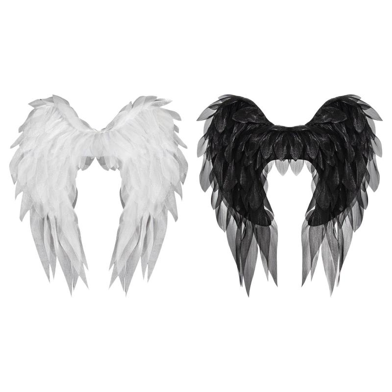 ロールプレイングホリデーステージショー用の軽量でトレンディな羽根付きエンジェルウィング