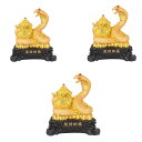 蛇の年 彫刻 動物像 豊穣の角 収集価値のあるアート工芸品 2025年 旧正月 装飾 本棚 リビングルーム用