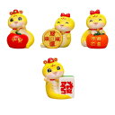 蛇の置物 ミニチュア蛇の像 春祭りの装飾 漫画蛇の飾り