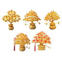 Feng Shui Money Tree DIYハンドメイドキットセンターピースバースデーギフトコレクションキャビネットテーブルオフィス用人工木飾り