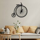 自転車の車輪の金属の壁の装飾の創造的な掛かる美的な装飾品の鉄の彫像のための
