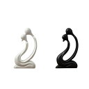セラミックキス愛好家の彫刻12.5x24cmアートコレクションロマンチックな彫像テーブルトップ飾りバレンタインデイギフト汎用性