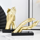 ハンドジェスチャー彫像モダンアート彫刻誕生日ギフトアートワークデスクトップオーナメントバルコニーテーブルポーチのエレガントな手形の置物