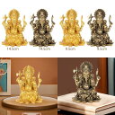 ヒンドゥー教のガネーシャ像象の神の置物装飾グッズアートワークインドの彫刻オフィスショップ卓上寝室用
