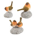 石樹脂彫刻のある鳥の彫像家の装飾装飾動物鳥の彫刻用プランターキャビネットヤード農家