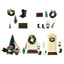 1/12ドールハウスクリスマスシーンクリスマスミニチュア新年プレゼント