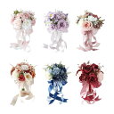 ウェディングブーケ人工バラの花のロマンチックな装飾偽造花嫁の花嫁結婚記念日感謝祭のための偽物