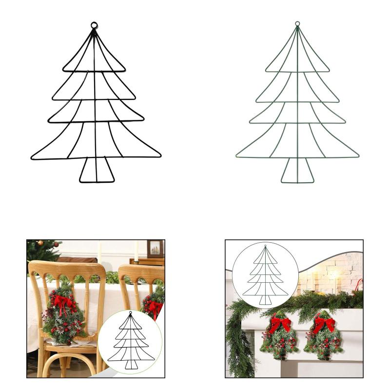 Christmas Tree - クリスマスツリーの鉄製スタンド.ユニークな壁掛け中庭屋外装飾ツリー型装飾.アート.