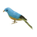 装飾品 人工鳥 現実的 庭の置物 装飾用 ブルー 人工羽 屋外