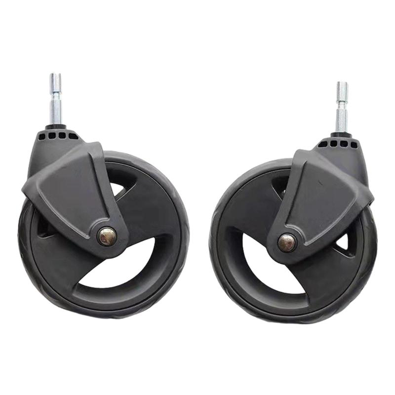 2ピーストロリーホイール実用的なペットトロリー交換用ベビーカーベビーカータイヤトロリートロリーホイールセット