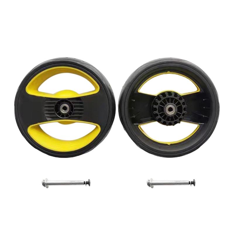 2ピーストロリーホイール実用的なペットトロリー交換用ベビーカーベビーカータイヤトロリートロリーホイールセット