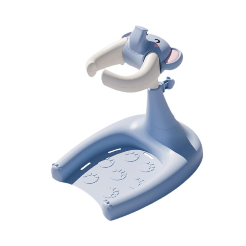 ベビーバスサポート 幼児用お尻洗いサポート バスハグ 調節可能なベビースタンディングサポート ベビーキッズ用脊椎プロテクター