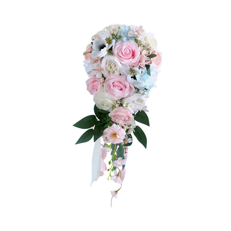 人工バラのための結婚式の花束偽の花