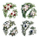 ウェディング アーチ フラワー 造花 スワッグ 花柄 背景 ウェディング アーチ リース セレモニー レセプション パーティー ホリデー用