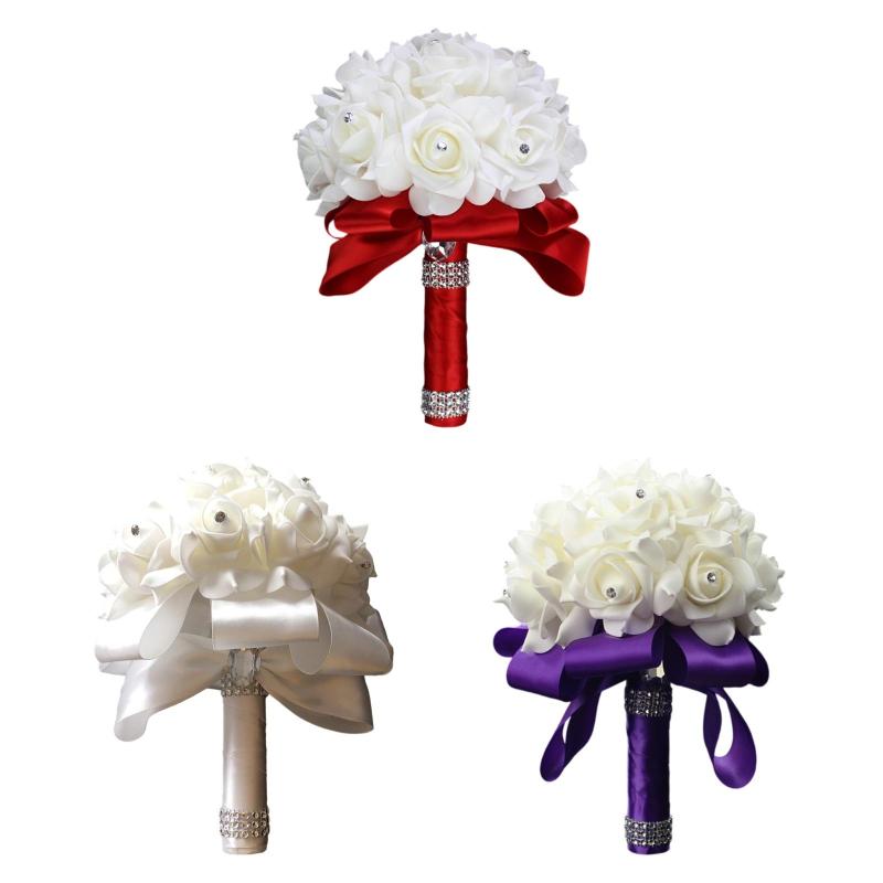 花嫁ブーケ 造花 装飾 装飾 ウェディングブーケ トス セレモニー フェスティバル 記念日 婚約用