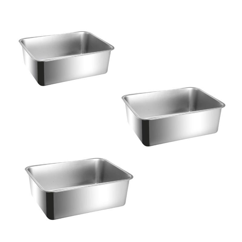 猫用トイレボックス 子猫用トイレ ステンレススチール ペット品 ベッドパン 砂場 防滴 大型パン 室内猫