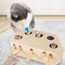 猫狩りマウスおもちゃ木箱パズルおもちゃキャッチマウス5穴