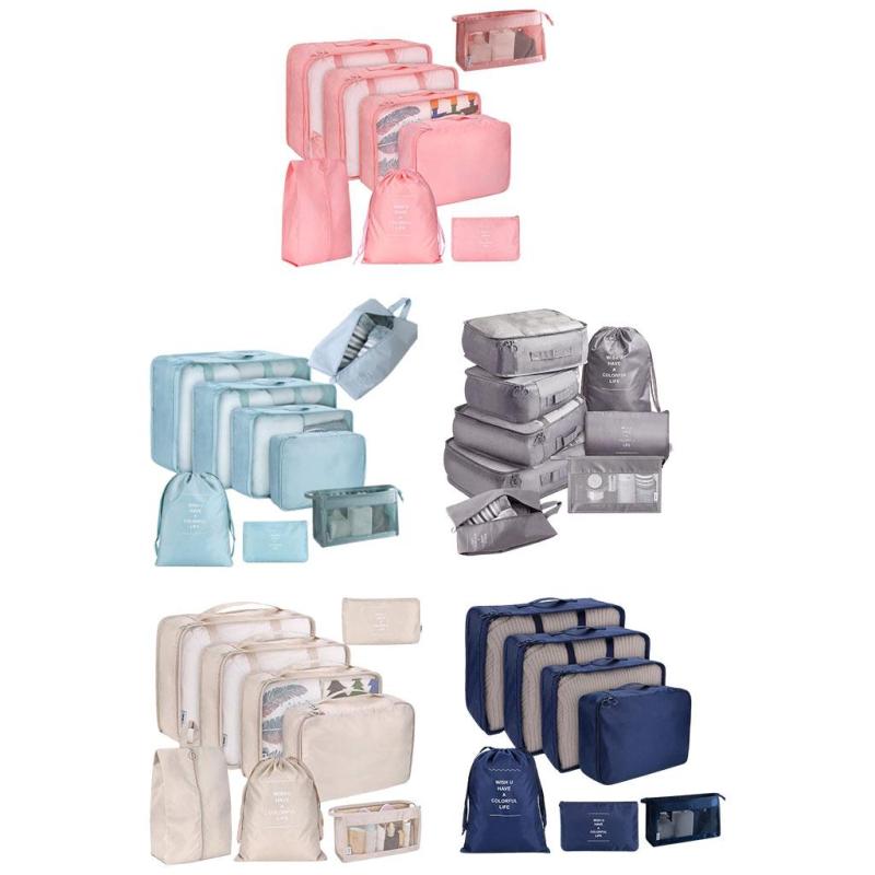 旅行用化粧品バッグスーツケースオーガナイザーバッグセット旅行用パッキングキューブ