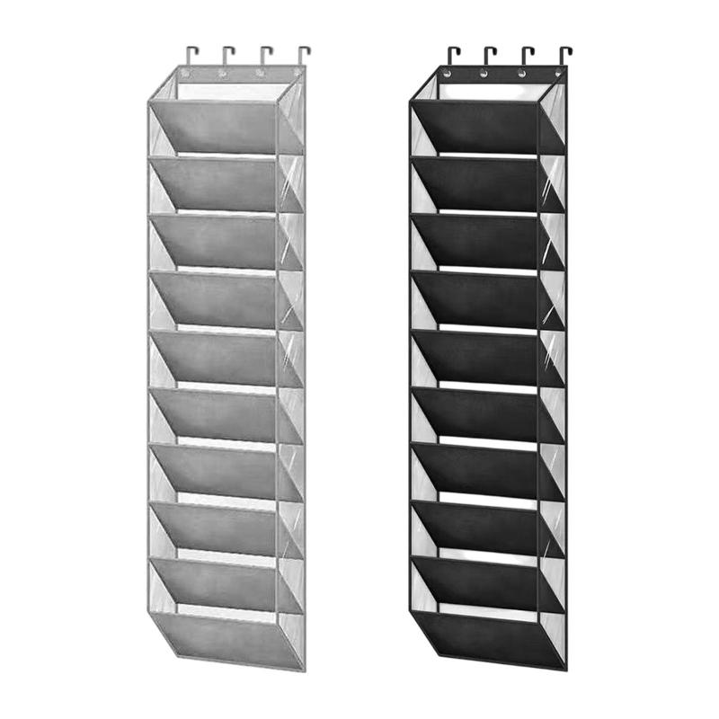 ハンギングシューズラックオーバードアストレージオーガナイザーウォールマウントドアの後ろのギフトベッドルームのバスルーム用ハンギング収納ラック