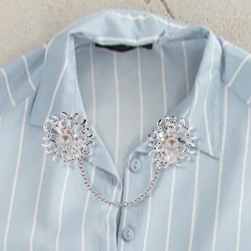 レトロなセーター クリップ アヒルのバックル クリップ クリップ カーディガン クリップ