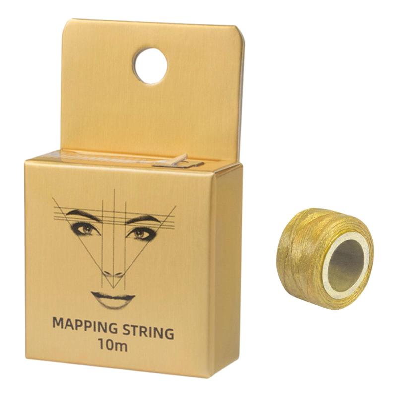 インク入りマッピングストリング眉位置ツール 33フィート眉マーカー定規刺繍