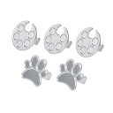 5xフィンガーリングペイントパレットセットマニキュアツールを混ぜる