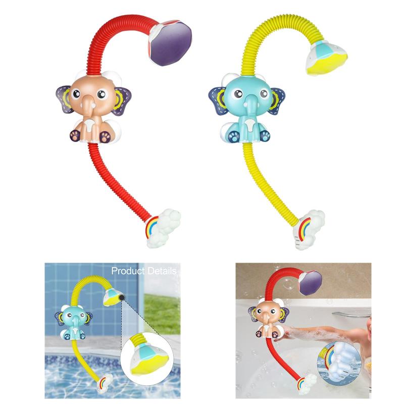 ベビーバスシャワーヘッド 象型ウォータースプレー お風呂用 バスルーム 誕生日プレゼント ポータブル ..
