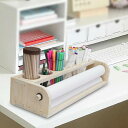 デスクトップペーパーロールディスペンサー 再利用可能な木製卓上イーゼル 子供用描画用