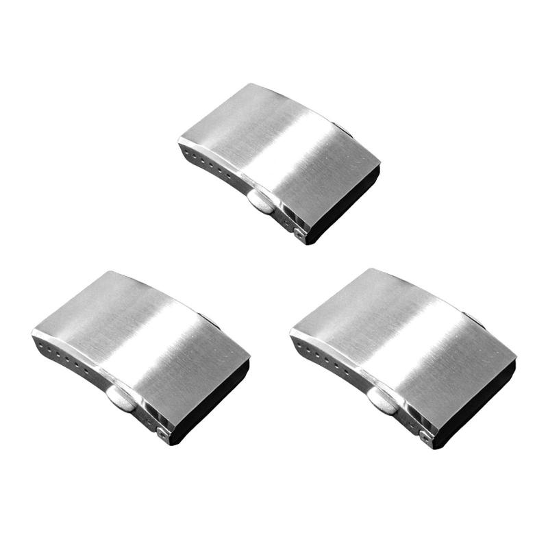 時計用バックル.折りたたみ式スライダーバックル.ステンレススチール.バタフライ.ダブルプッシュ式交換..