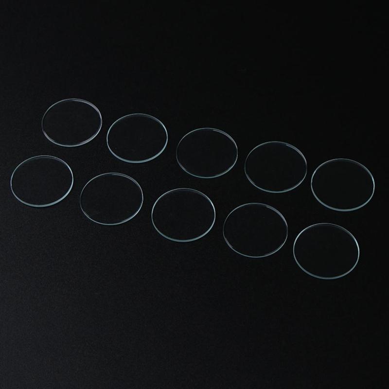 10 個 直径 16-3.3cm ラウンド クリスタル 厚さ 1mm , 16.5