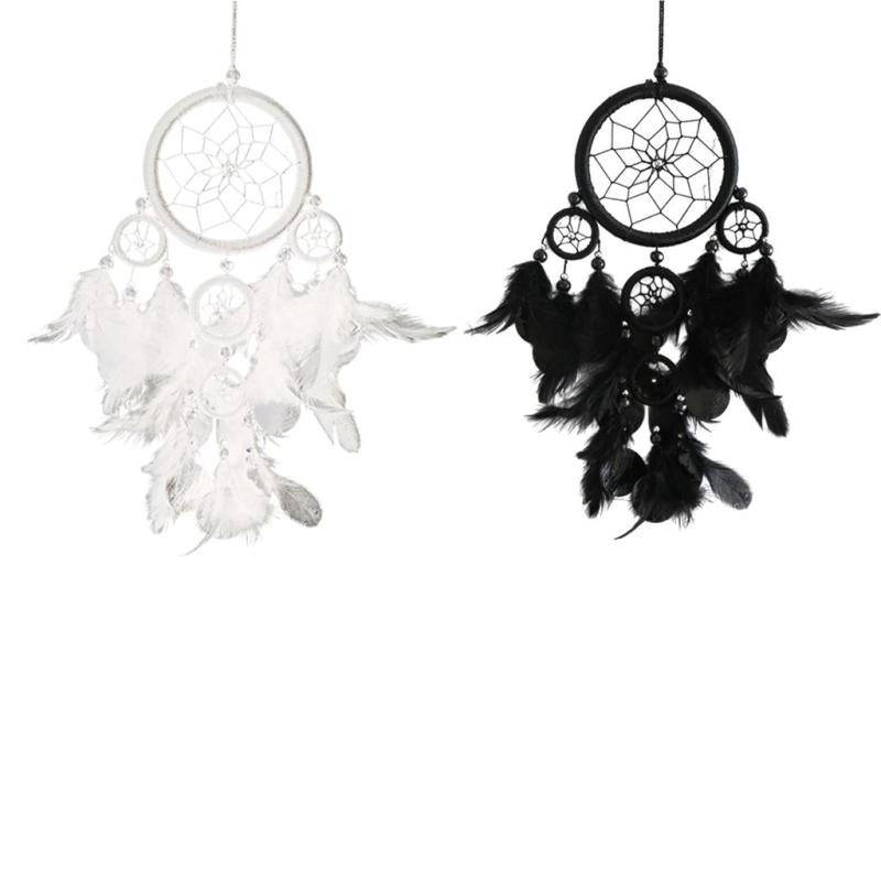 キャッチャーインド風ビッグフェザー織りウェブ手作り結婚披露宴の装飾