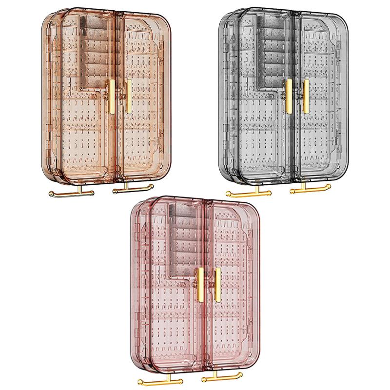 ジュエリーホルダーオーガナイザージュエリーハンガー壁掛け女性用棚ジュエリーキャビネットネックレス..