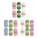 6 個編み糸セット分厚い糸 DIY アームニット糸かぎ針編みスパゲッティ糸生地布糸織り敷物作り帽子