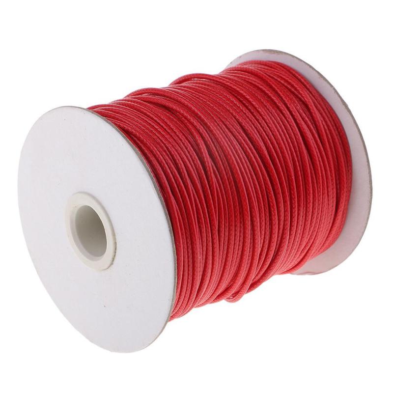 2 ミリメートル Ed コード DIY ブレスレット/ネックレスジュエリー作成 82 メートル/スプール , 赤