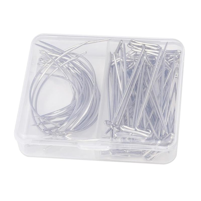 70 ピン スチール T カーブ モデリング.ブロッキング編み物.工芸用