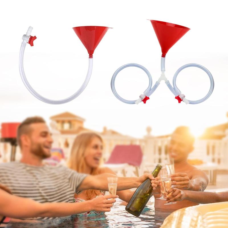 バルブ.漏れプルーフ.多目的.頑丈な飲酒漏斗.ビール飲酒ゲームのコンパクトカレッジパーティーの誕生日を備えたビール漏斗