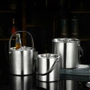 アイスバケツ飲料クリップアイスタブドリンクを添えた氷の飲み物の冷却バケツパーティー用レストラン家族の集まり
